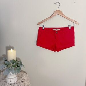 NWOT Hollister Red Denim Shorts